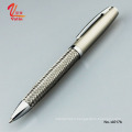 Stationery heavy stainless steel wire metal custom logo for gift ballpoint pen